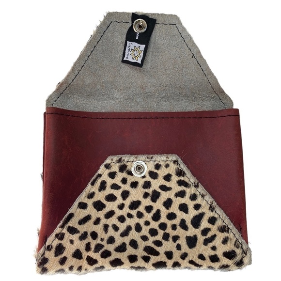 Mini Pouch Bag Leather/Cowhair Case - Picture 3 of 7